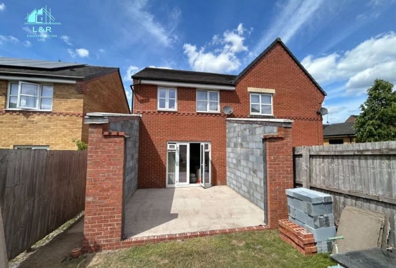 Residential construction representing house extension services